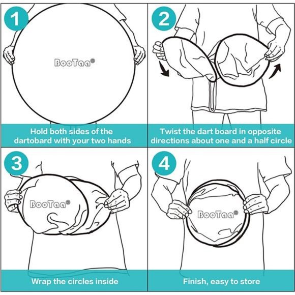 29" Large Dart Board for Kids, Kids Dart Board with Sticky Balls, Boys Toys - Picture 4 of 6